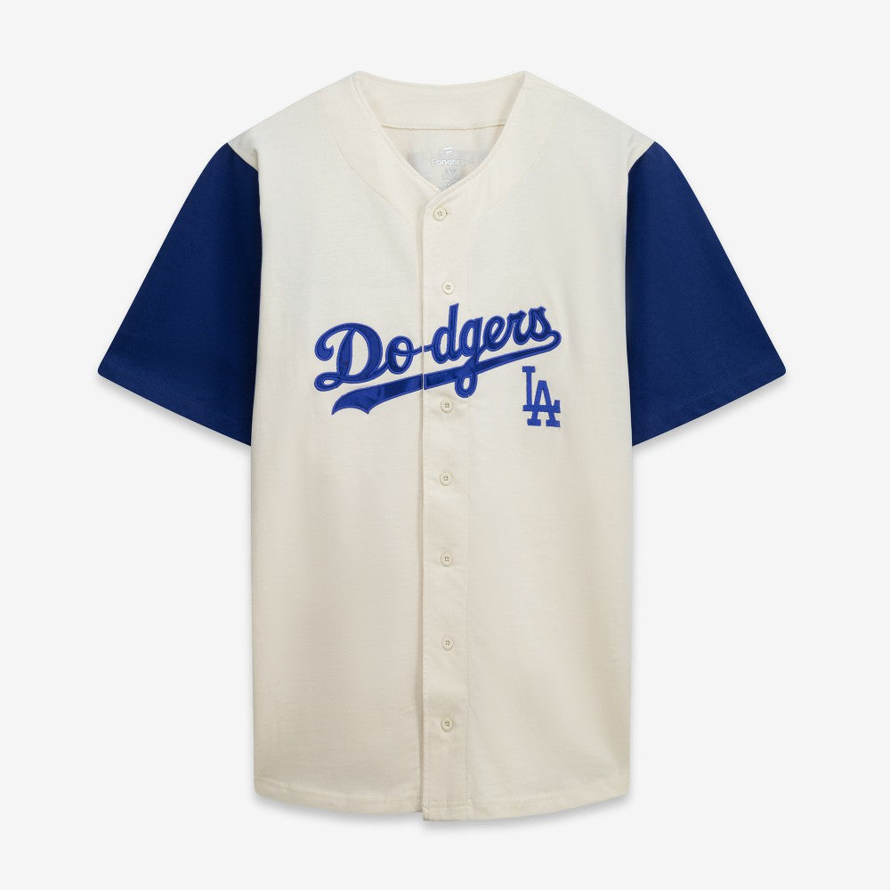 Los Angeles Dodgers Profile Big & Tall Two-Color Fashion Jersey - Cream/Royal