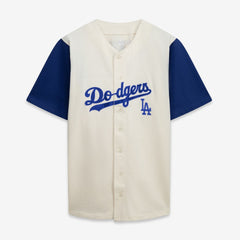 Los Angeles Dodgers Profile Big & Tall Two-Color Fashion Jersey - Cream/Royal