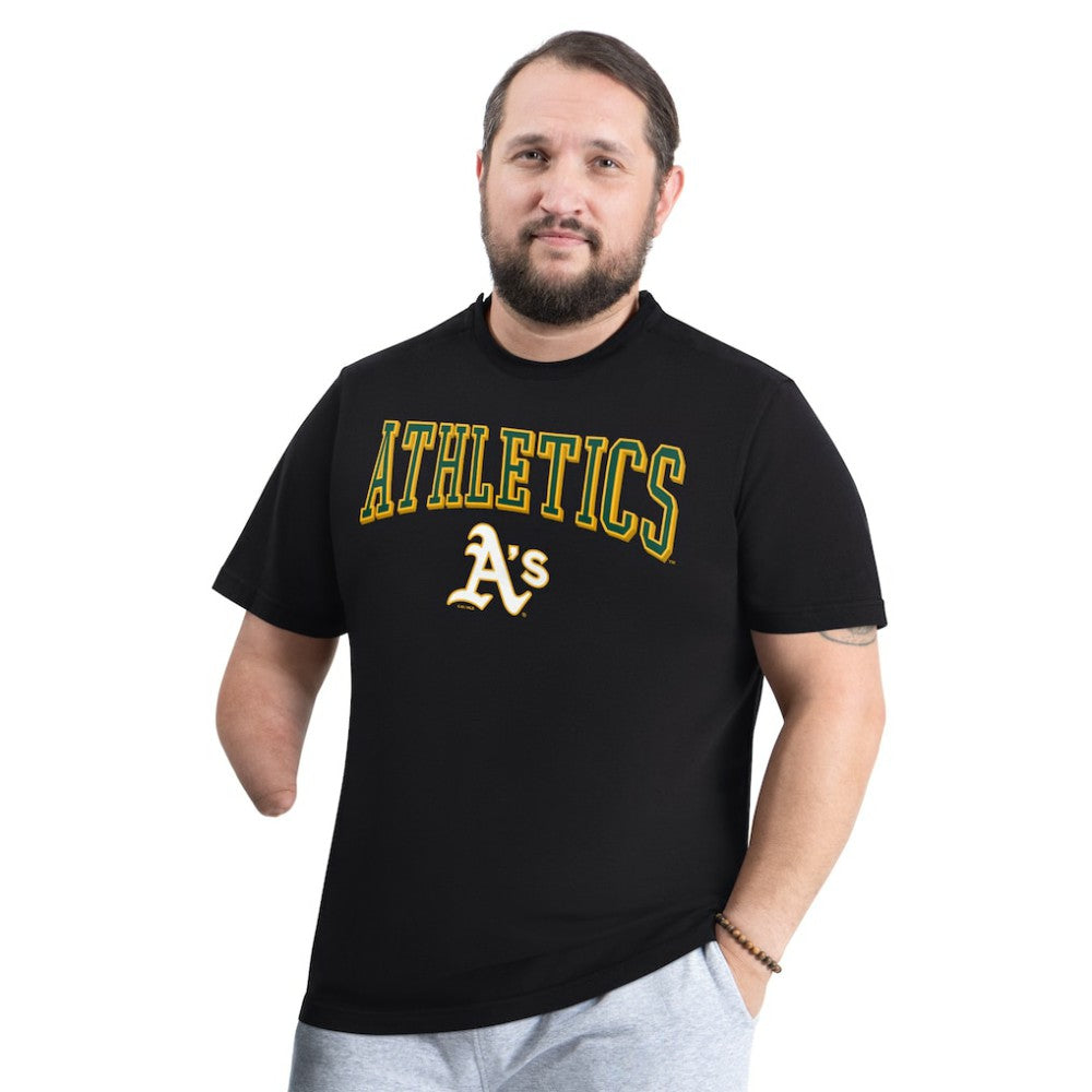 Athletics G-III Sports by Carl Banks Adaptive Classic Team Spirit T-Shirt - Black