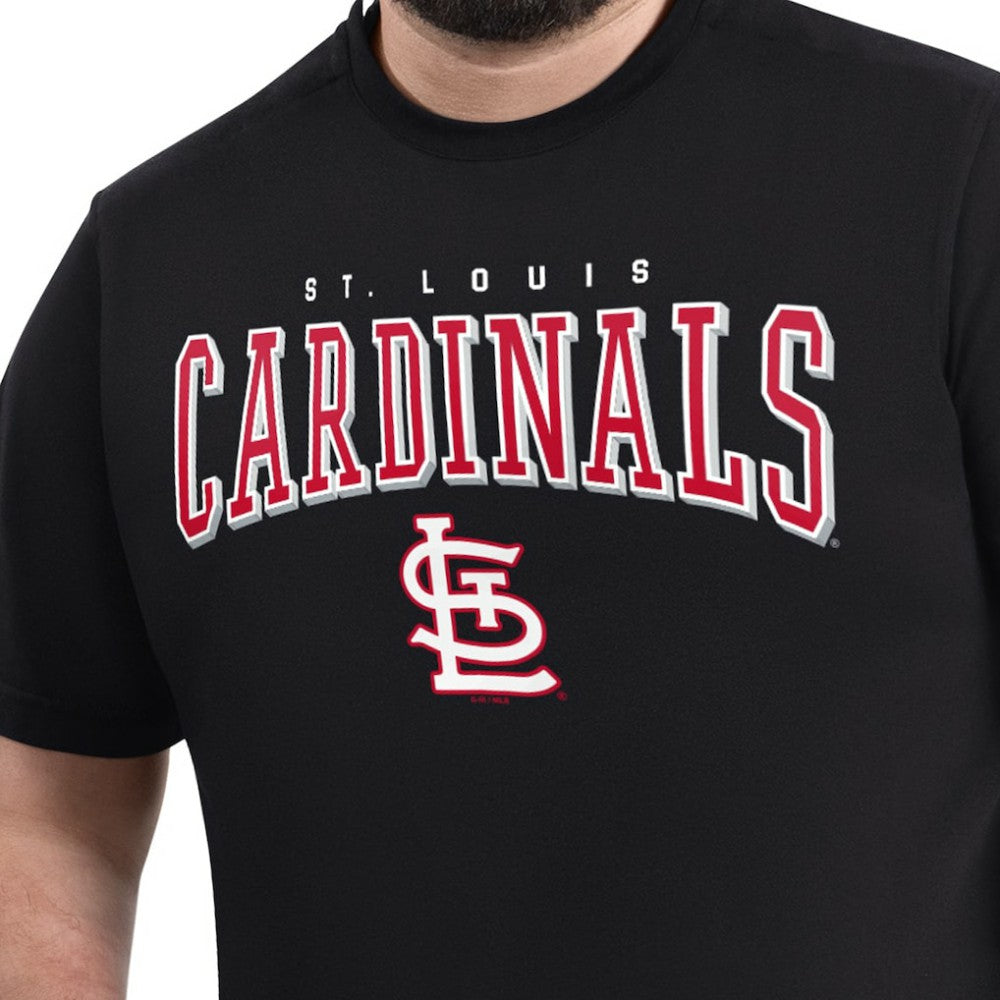St. Louis Cardinals G-III Sports by Carl Banks Adaptive Classic Team Spirit T-Shirt - Black