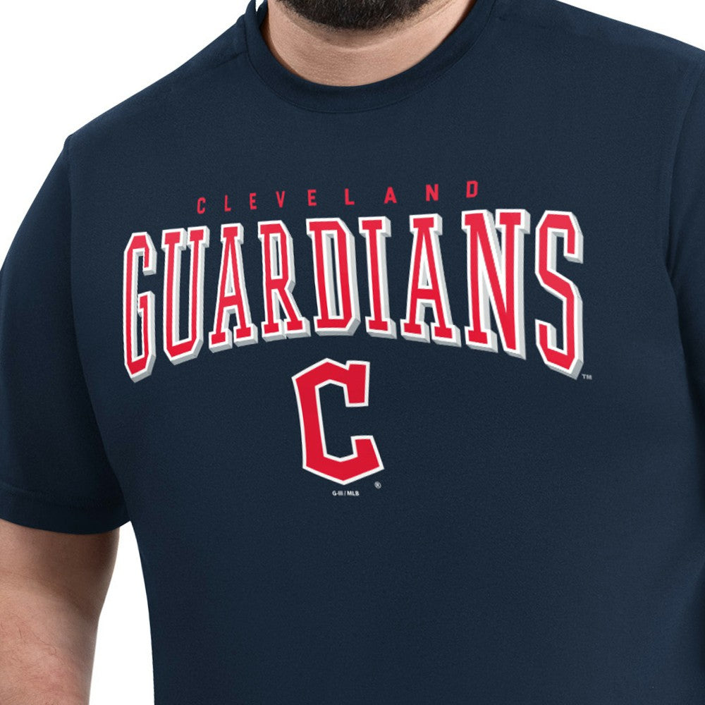Cleveland Guardians G-III Sports by Carl Banks Adaptive Classic Team Spirit T-Shirt - Navy