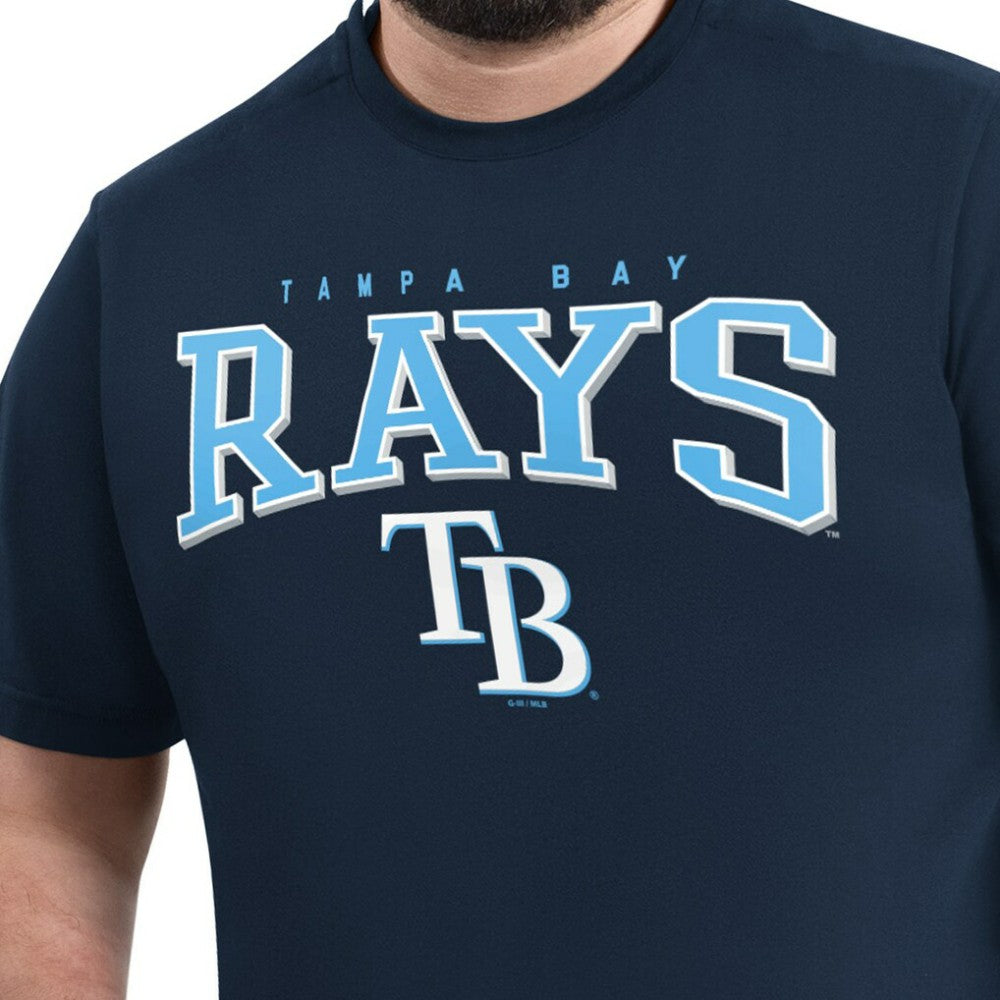 Tampa Bay Rays G-III Sports by Carl Banks Adaptive Classic Team Spirit T-Shirt - Navy