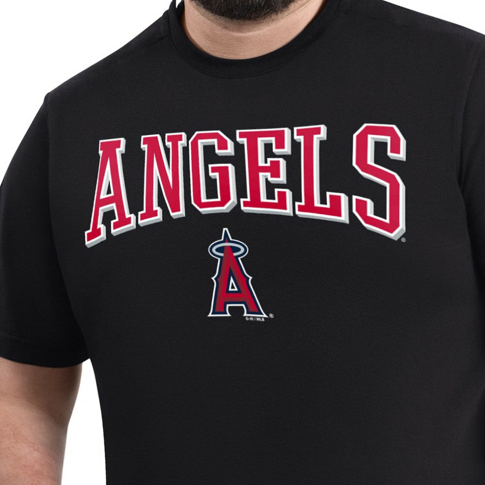Los Angeles Angels G-III Sports by Carl Banks Adaptive Classic Team Spirit T-Shirt - Black