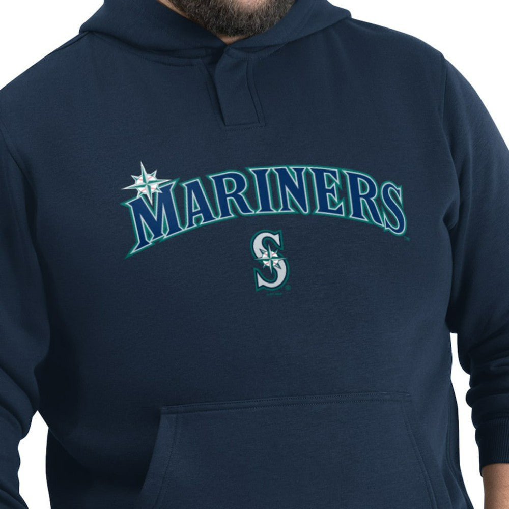 Seattle Mariners G-III Sports by Carl Banks Adaptive Lockup Fleece Hoodie - Navy