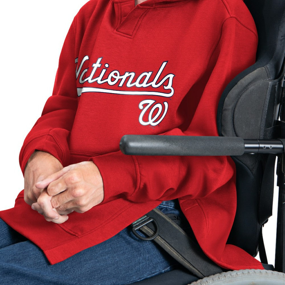 Washington Nationals G-III Sports by Carl Banks Adaptive Lockup Fleece Hoodie - Red