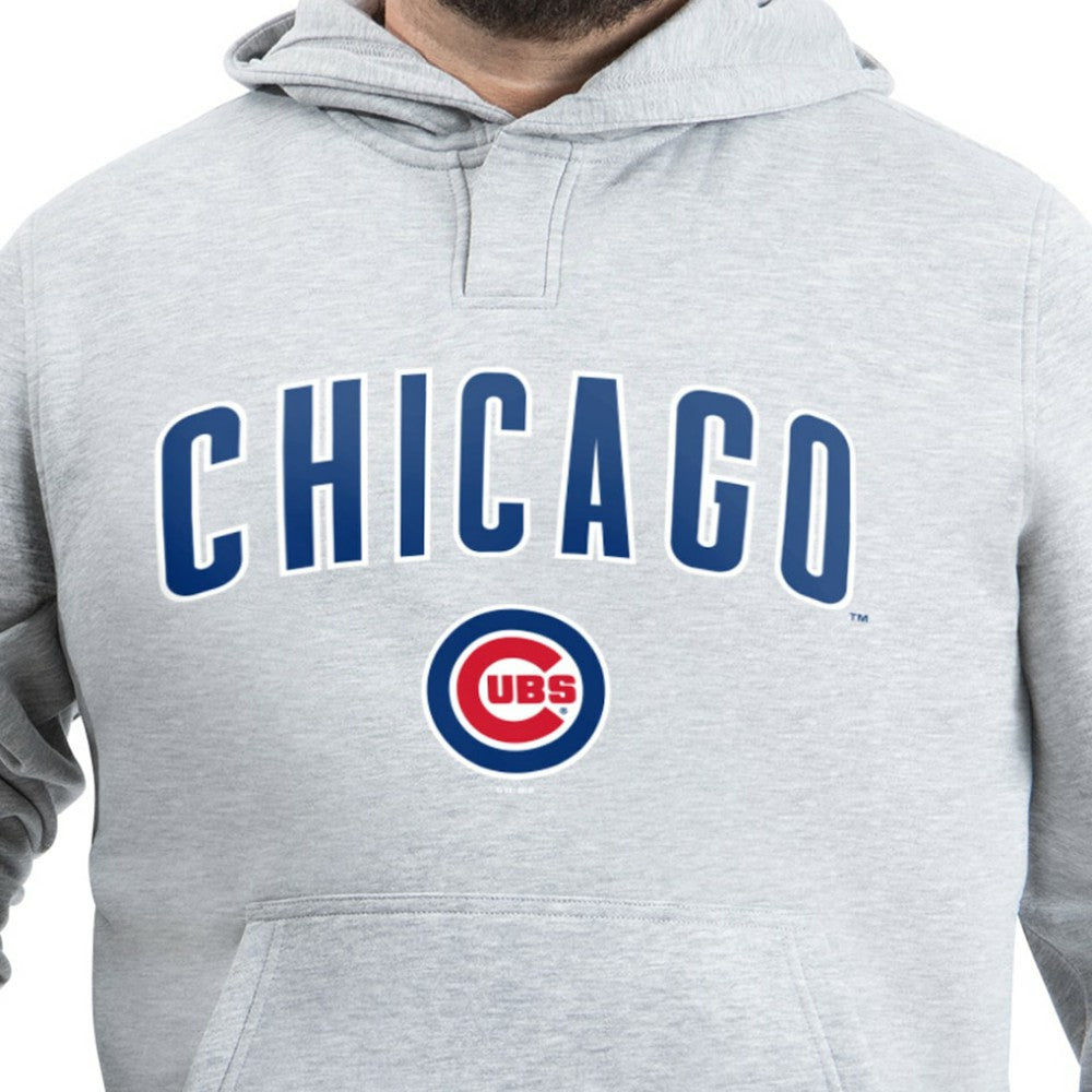 Chicago Cubs G-III Sports by Carl Banks Adaptive Lockup Fleece Hoodie - Gray