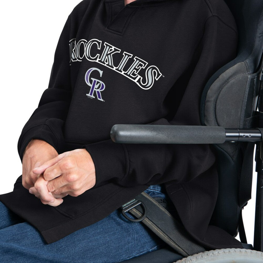 Colorado Rockies G-III Sports by Carl Banks Adaptive Lockup Fleece Hoodie - Black