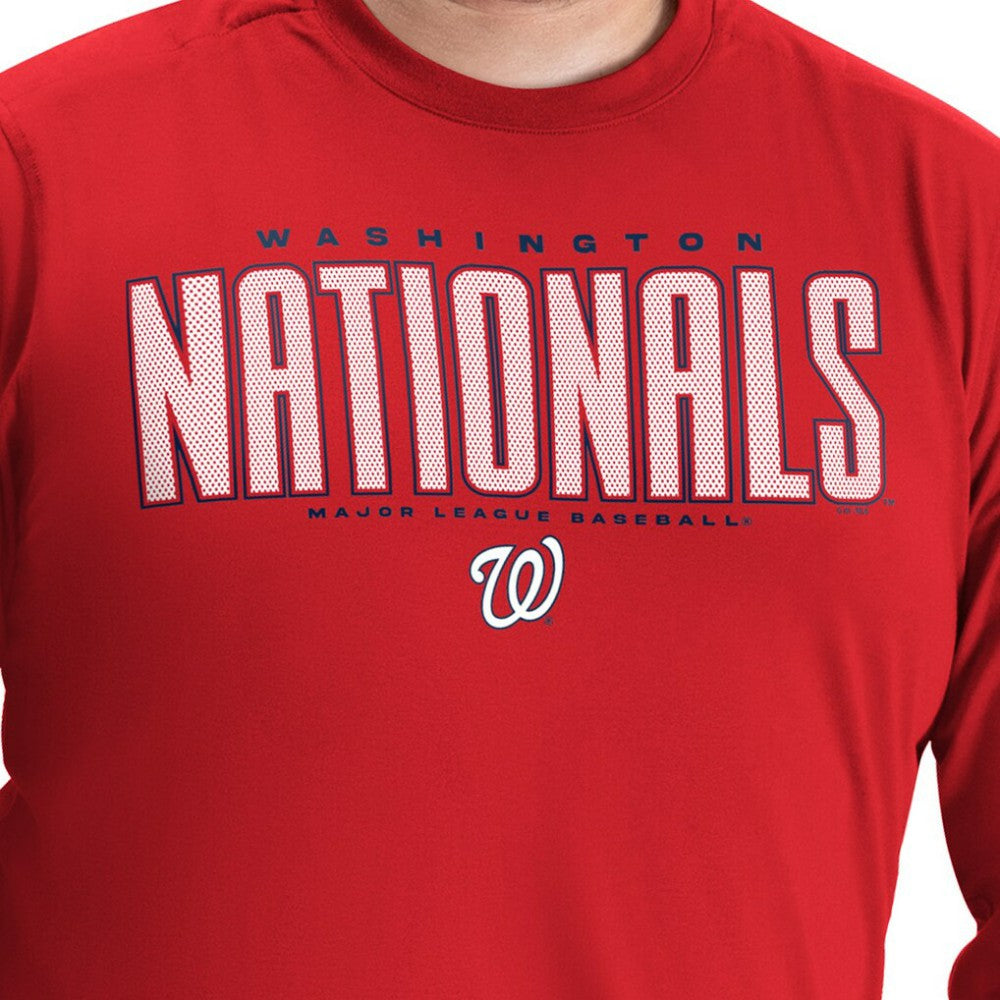 Washington Nationals G-III Sports by Carl Banks Adaptive Long Sleeve T-Shirt - Red