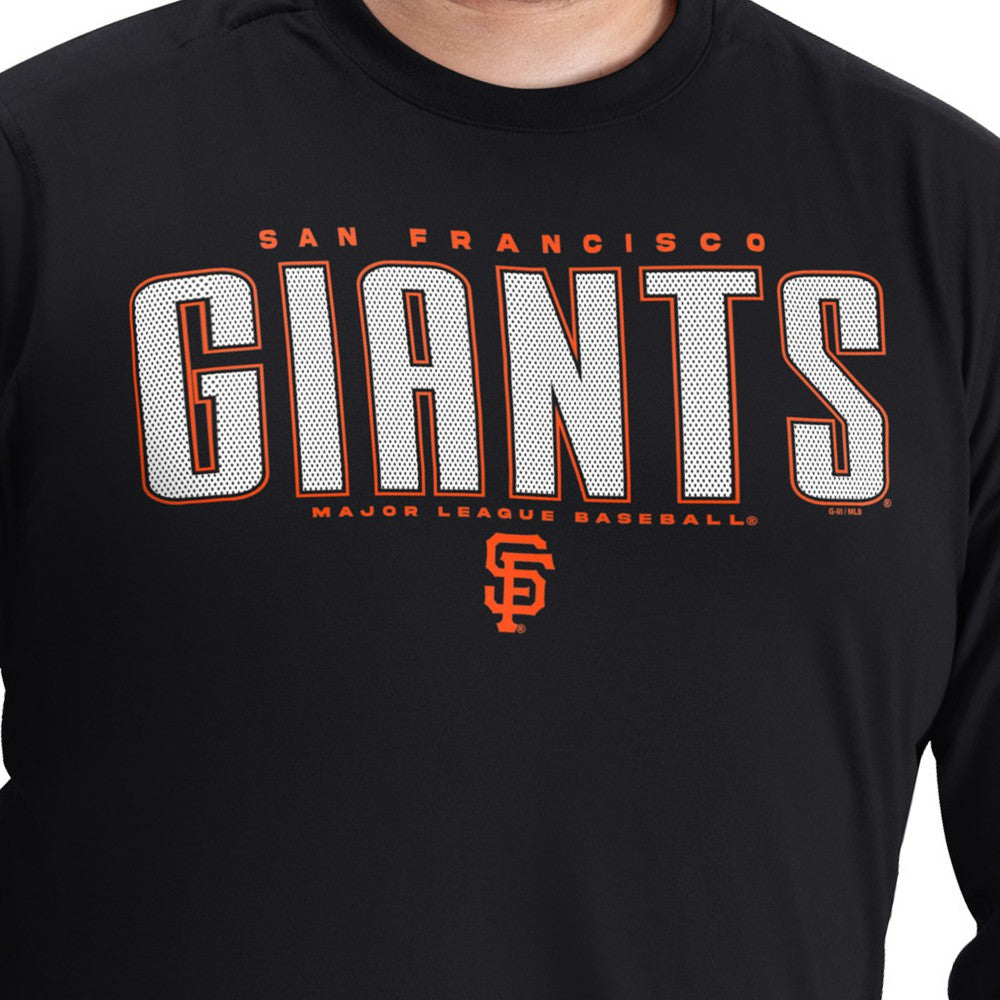 San Francisco Giants G-III Sports by Carl Banks Adaptive Long Sleeve T-Shirt - Black