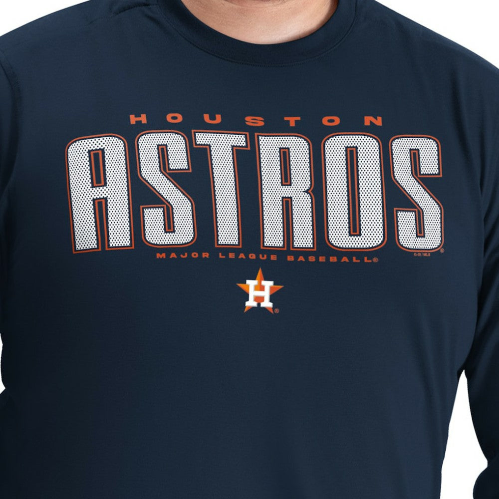 Houston Astros G-III Sports by Carl Banks Adaptive Long Sleeve T-Shirt - Navy