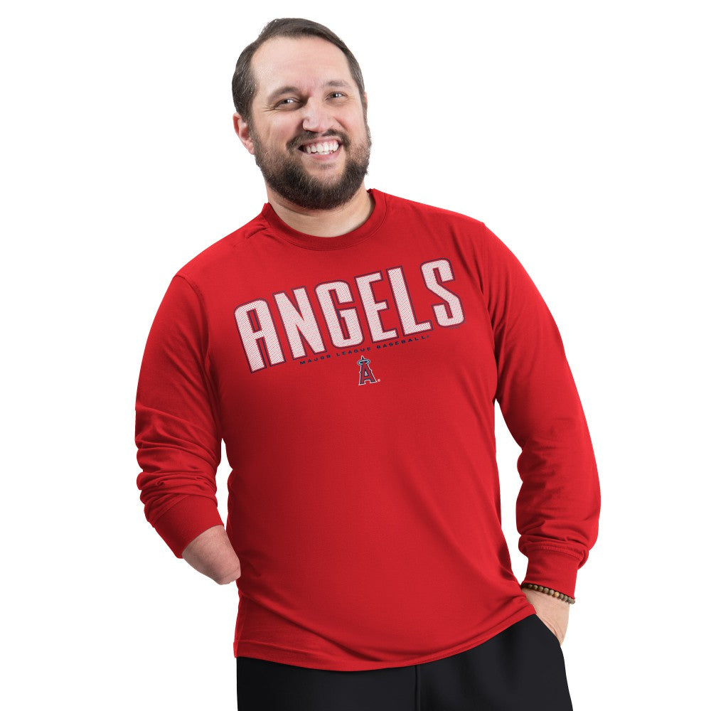 Los Angeles Angels G-III Sports by Carl Banks Adaptive Long Sleeve T-Shirt - Red