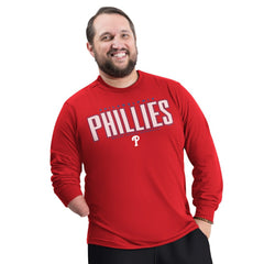 Philadelphia Phillies G-III Sports by Carl Banks Adaptive Long Sleeve T-Shirt - Red