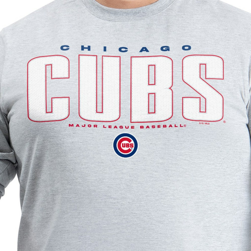 Chicago Cubs G-III Sports by Carl Banks Adaptive Long Sleeve T-Shirt - Gray