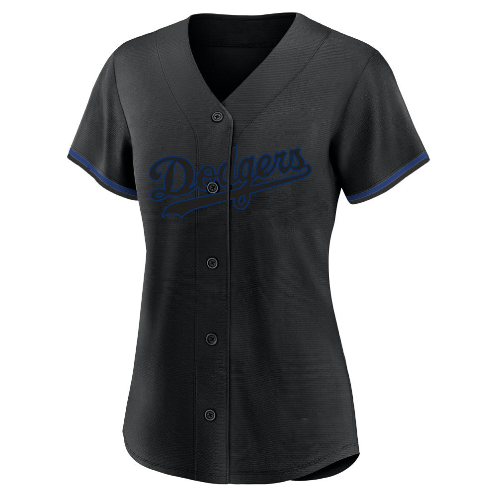 Shohei Ohtani Los Angeles Dodgers Profile Women's Plus Size Player Name & Number Fashion Jersey - Black