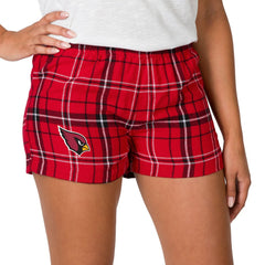 Arizona Cardinals Concepts Sport Women's Ultimate Flannel Shorts - Red/Black discount