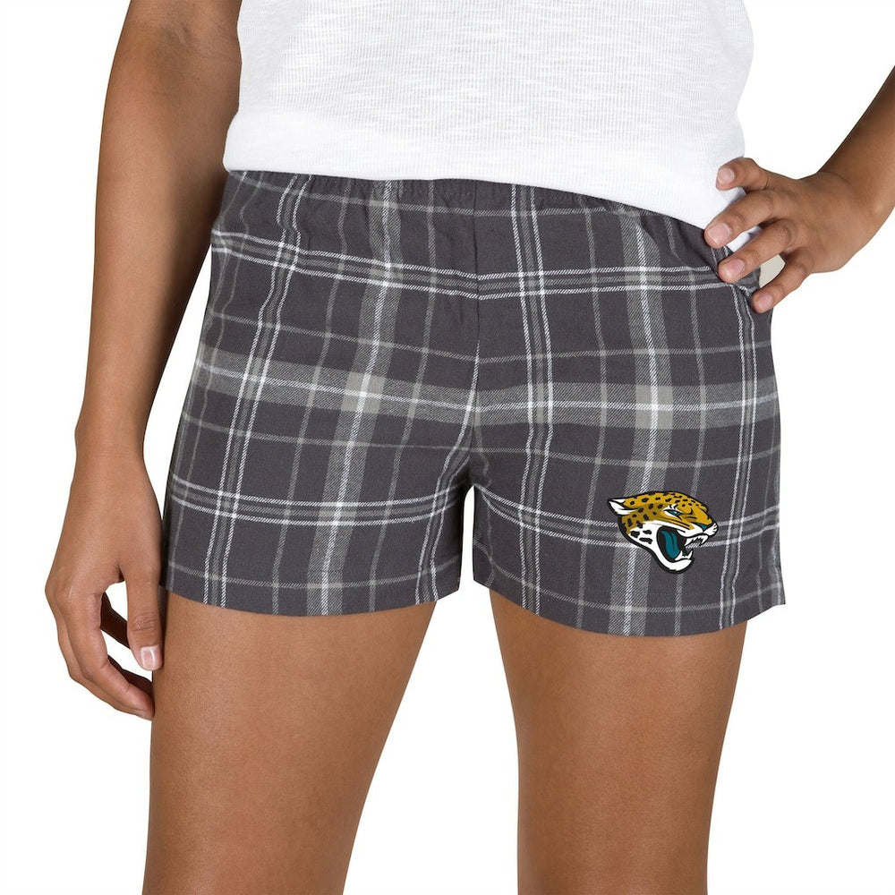 Jacksonville Jaguars Concepts Sport Women's Ultimate Flannel Shorts - Charcoal/Gray discount