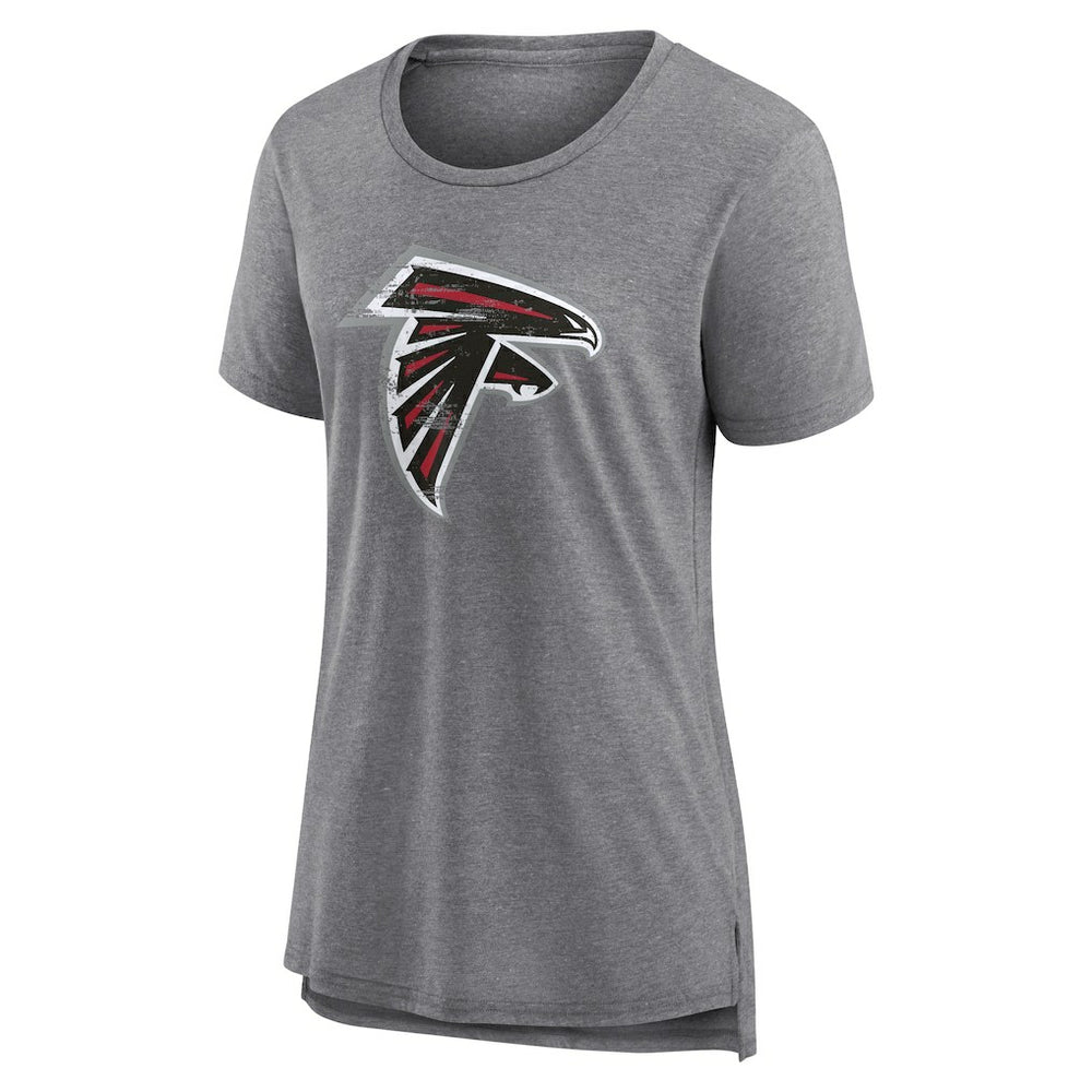 Atlanta Falcons Women's Heritage Custom Name & Number Tri-Blend T-Shirt - Gray on sale