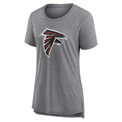 Atlanta Falcons Women's Heritage Custom Name & Number Tri-Blend T-Shirt - Gray on sale