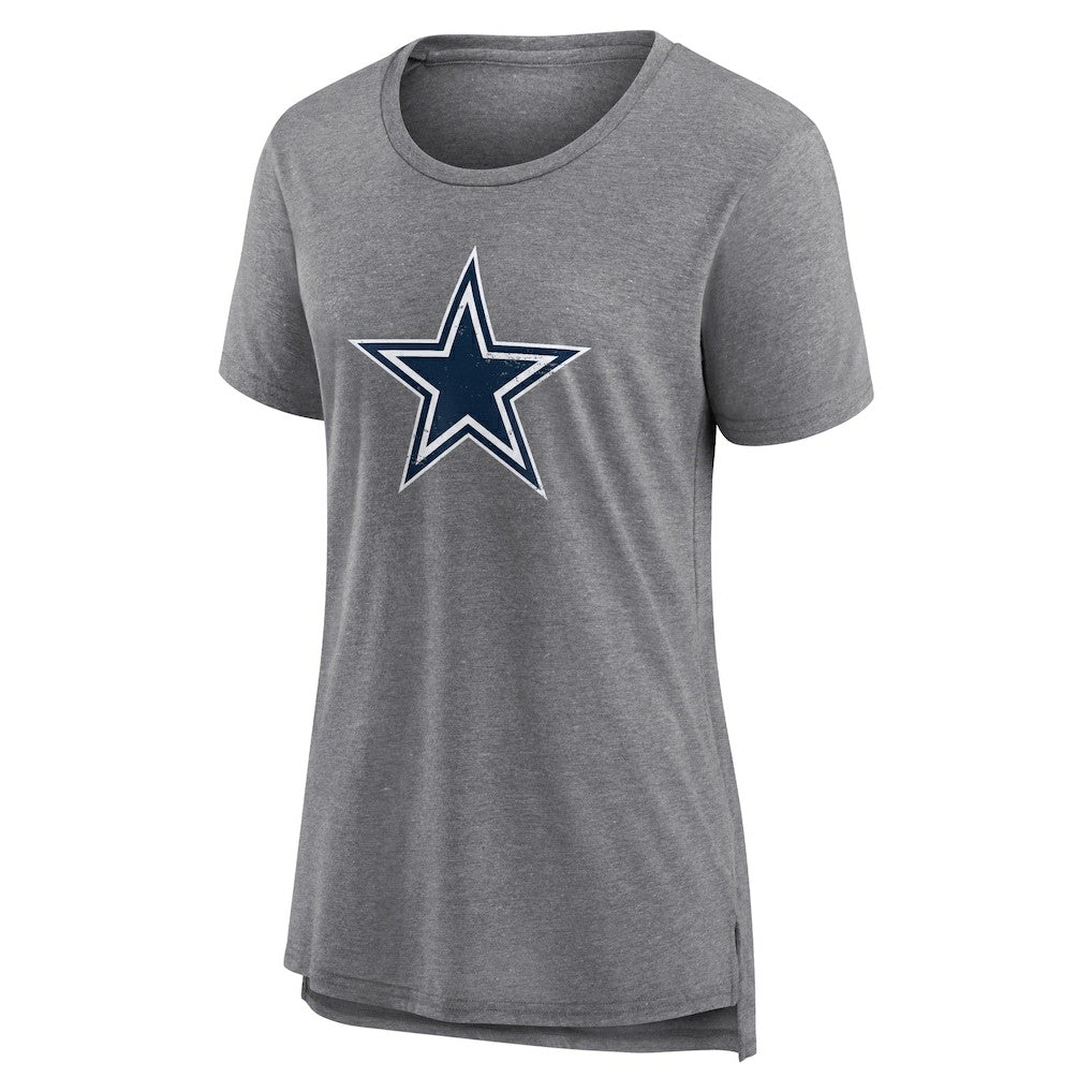 Dallas Cowboys Women's Heritage Custom Name & Number Tri-Blend T-Shirt - Gray discount