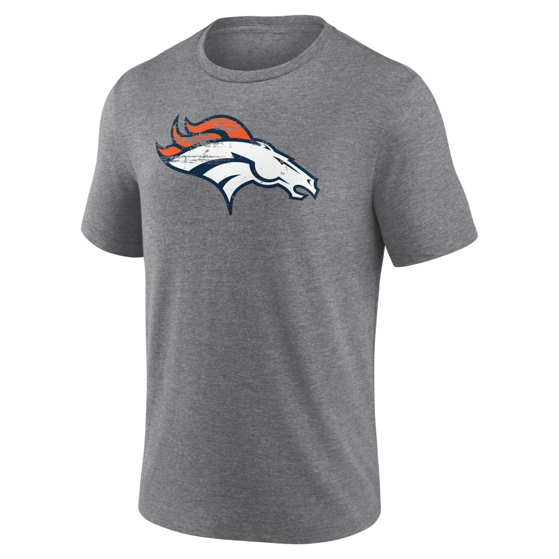 Denver Broncos Heritage Custom Name & Number Tri-Blend T-Shirt - Gray sale