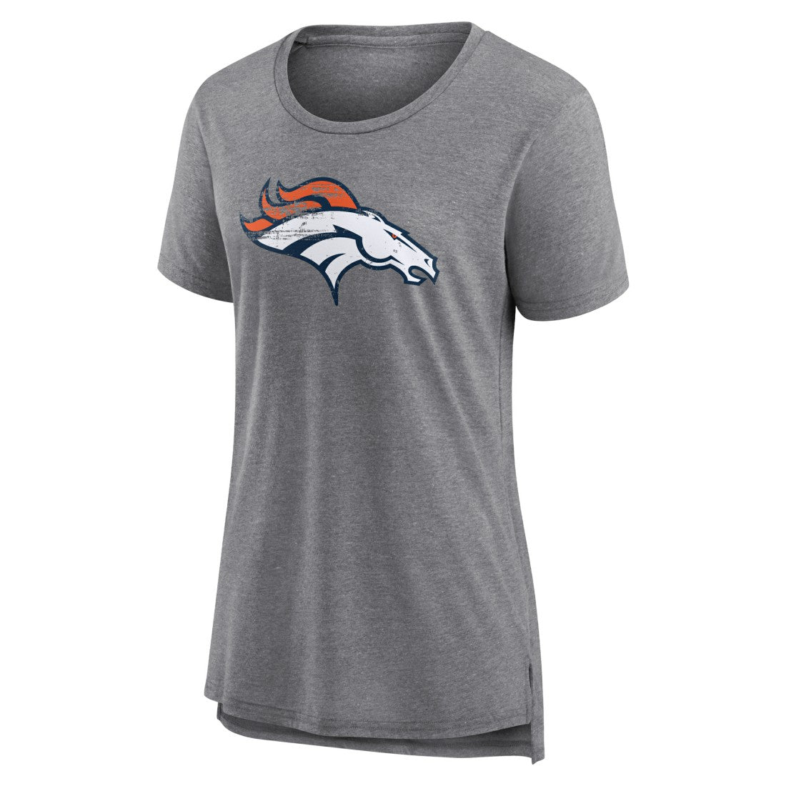 Denver Broncos Women's Heritage Custom Name & Number Tri-Blend T-Shirt - Gray discount