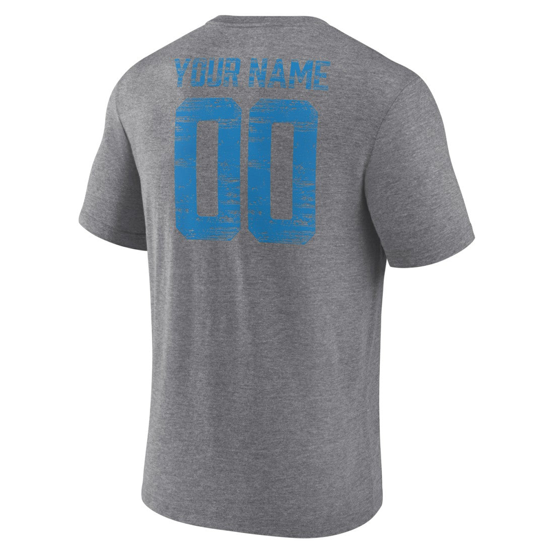 Detroit Lions Heritage Custom Name & Number Tri-Blend T-Shirt - Gray cheap