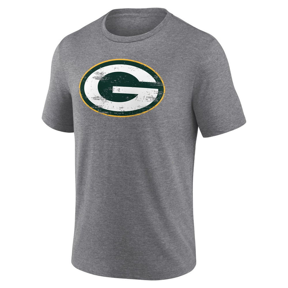 Green Bay Packers Heritage Custom Name & Number Tri-Blend T-Shirt - Gray sale