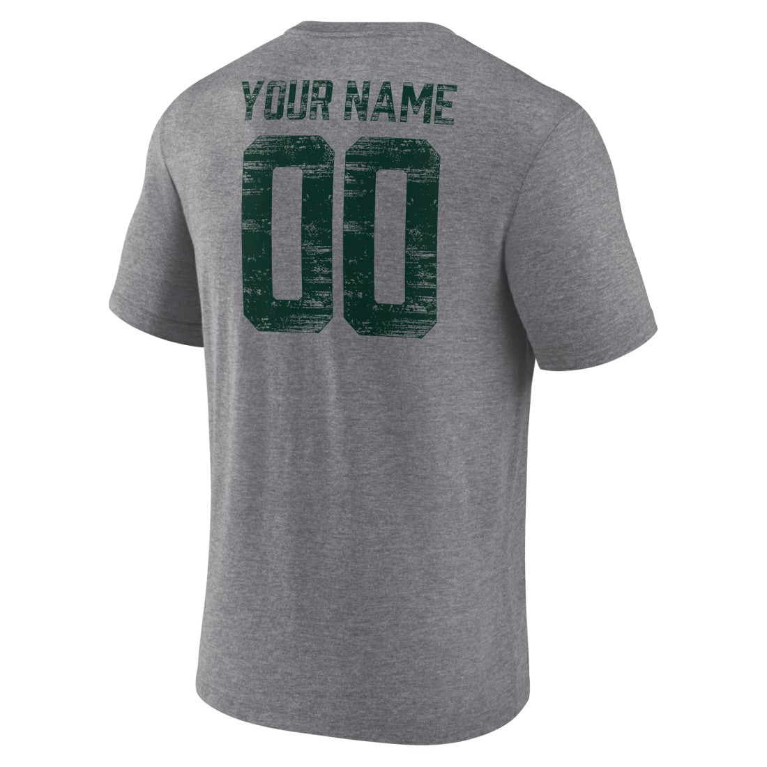 Green Bay Packers Heritage Custom Name & Number Tri-Blend T-Shirt - Gray sale