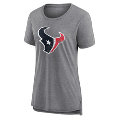 Houston Texans Women's Heritage Custom Name & Number Tri-Blend T-Shirt - Gray on sale
