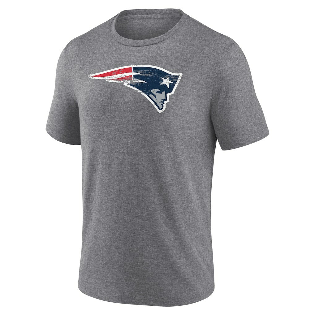 New England Patriots Heritage Custom Name & Number Tri-Blend T-Shirt - Gray online