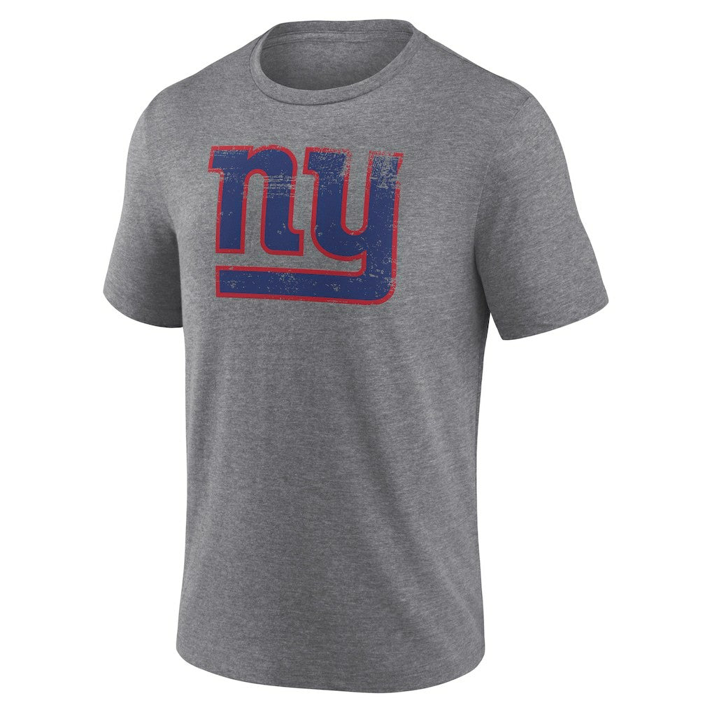 New York Giants Heritage Custom Name & Number Tri-Blend T-Shirt - Gray on sale