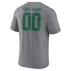 New York Jets Heritage Custom Name & Number Tri-Blend T-Shirt - Gray outlet