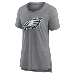 Philadelphia Eagles Women's Heritage Custom Name & Number Tri-Blend T-Shirt - Gray online