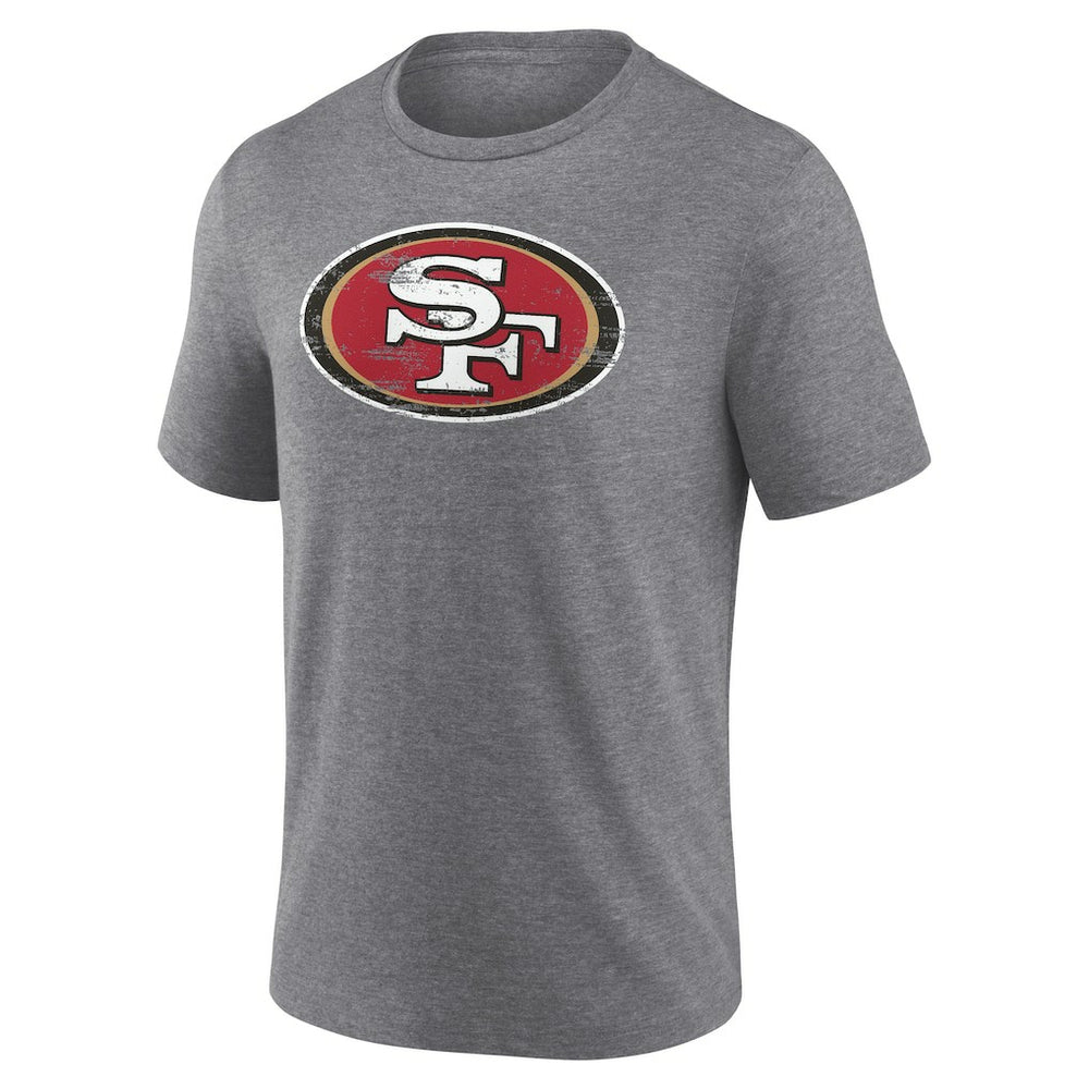 San Francisco 49ers Heritage Custom Name & Number Tri-Blend T-Shirt - Gray on sale