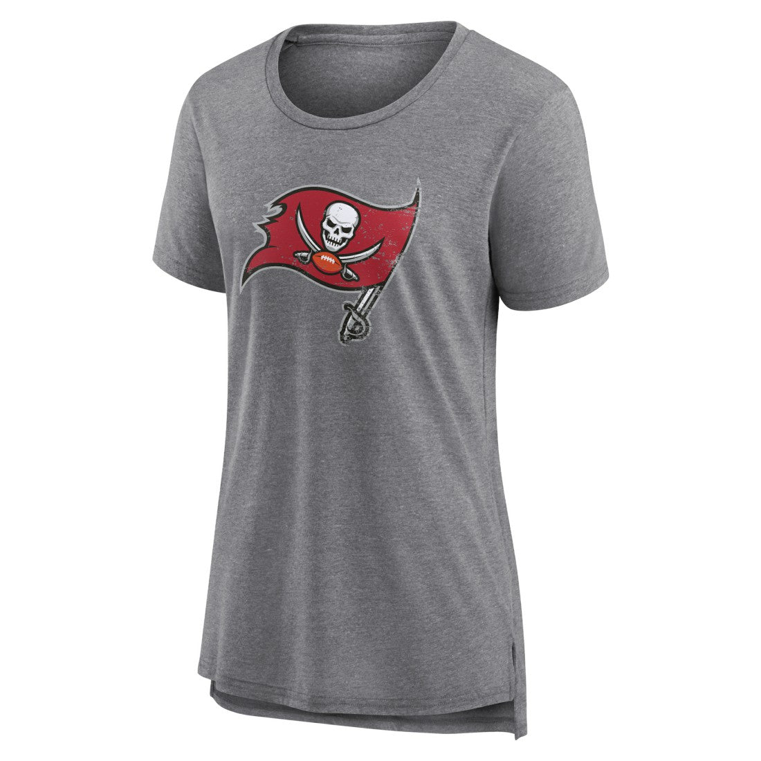 Tampa Bay Buccaneers Women's Heritage Custom Name & Number Tri-Blend T-Shirt - Gray outlet