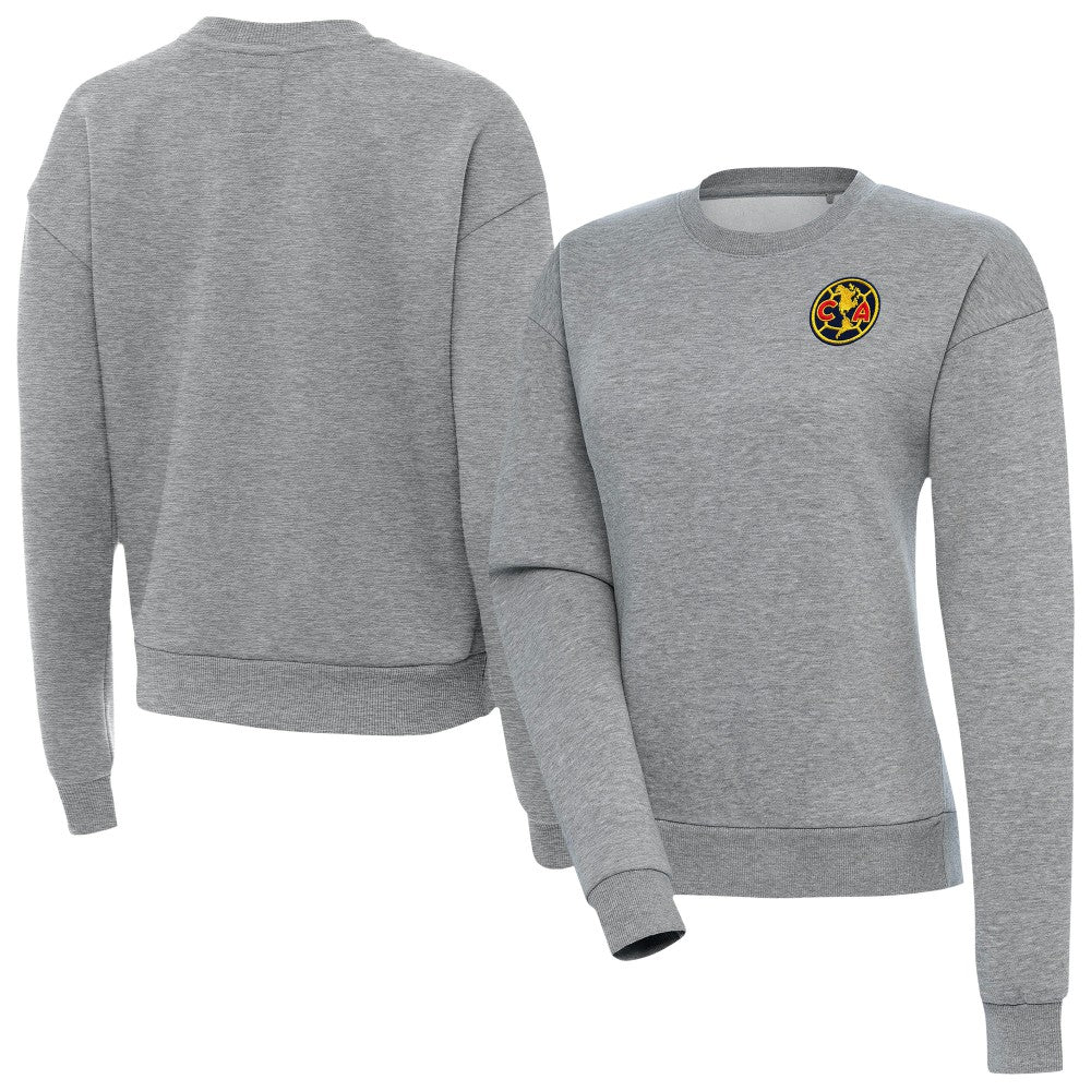 Club America Antigua Women's Takeover Pullover Sweatshirt - Heather Gray cheap