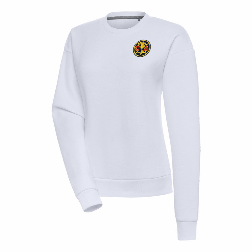 Club America Antigua Women's Takeover Pullover Sweatshirt - White discount