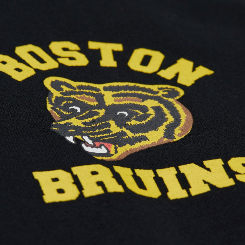 Boston Bruins Mitchell & Ness Women's Vintage Crewneck Sweatshirt Black