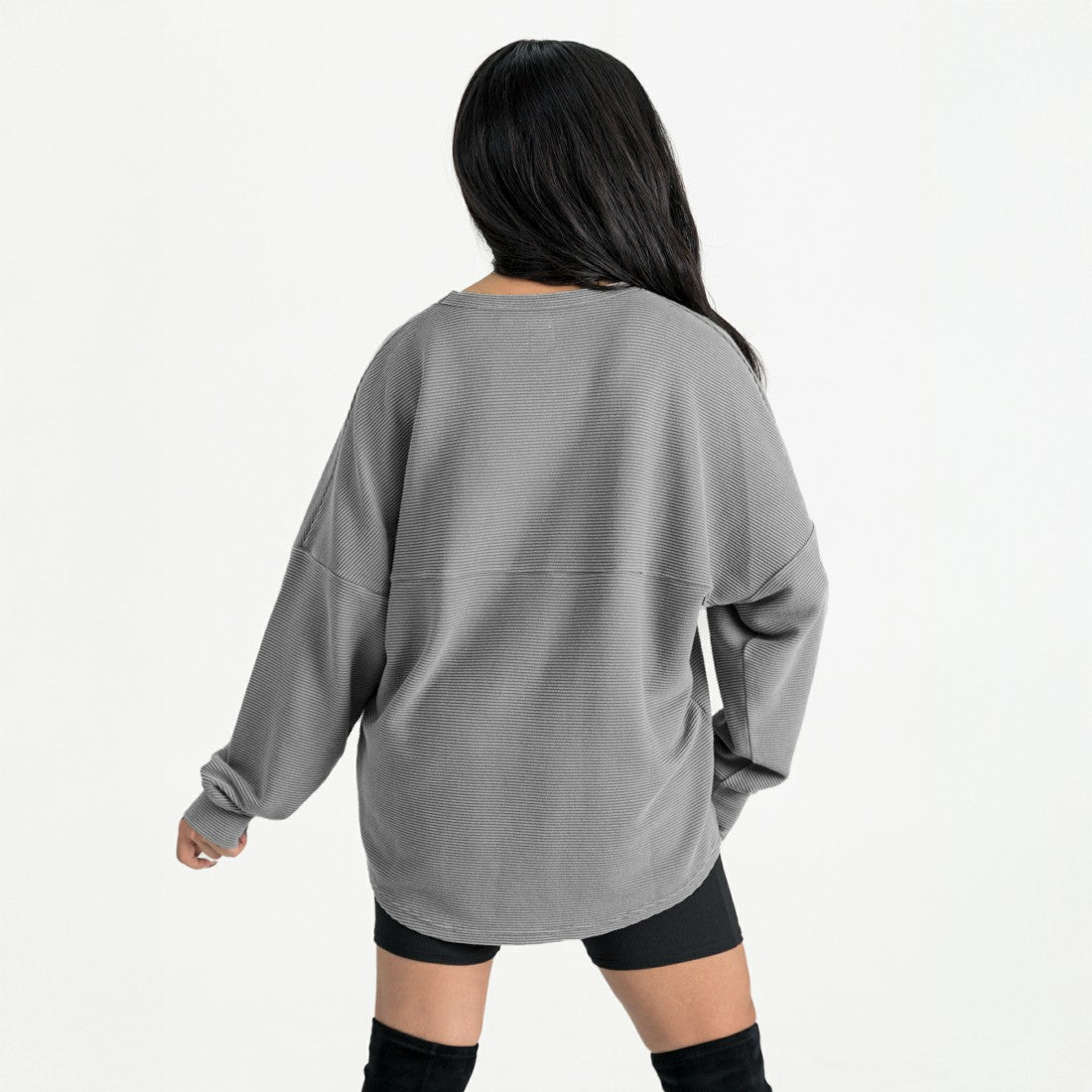 Tampa Bay Buccaneers Gameday Couture Women's Oversized Pure Motion Corded Sweatshirt - Gray sale