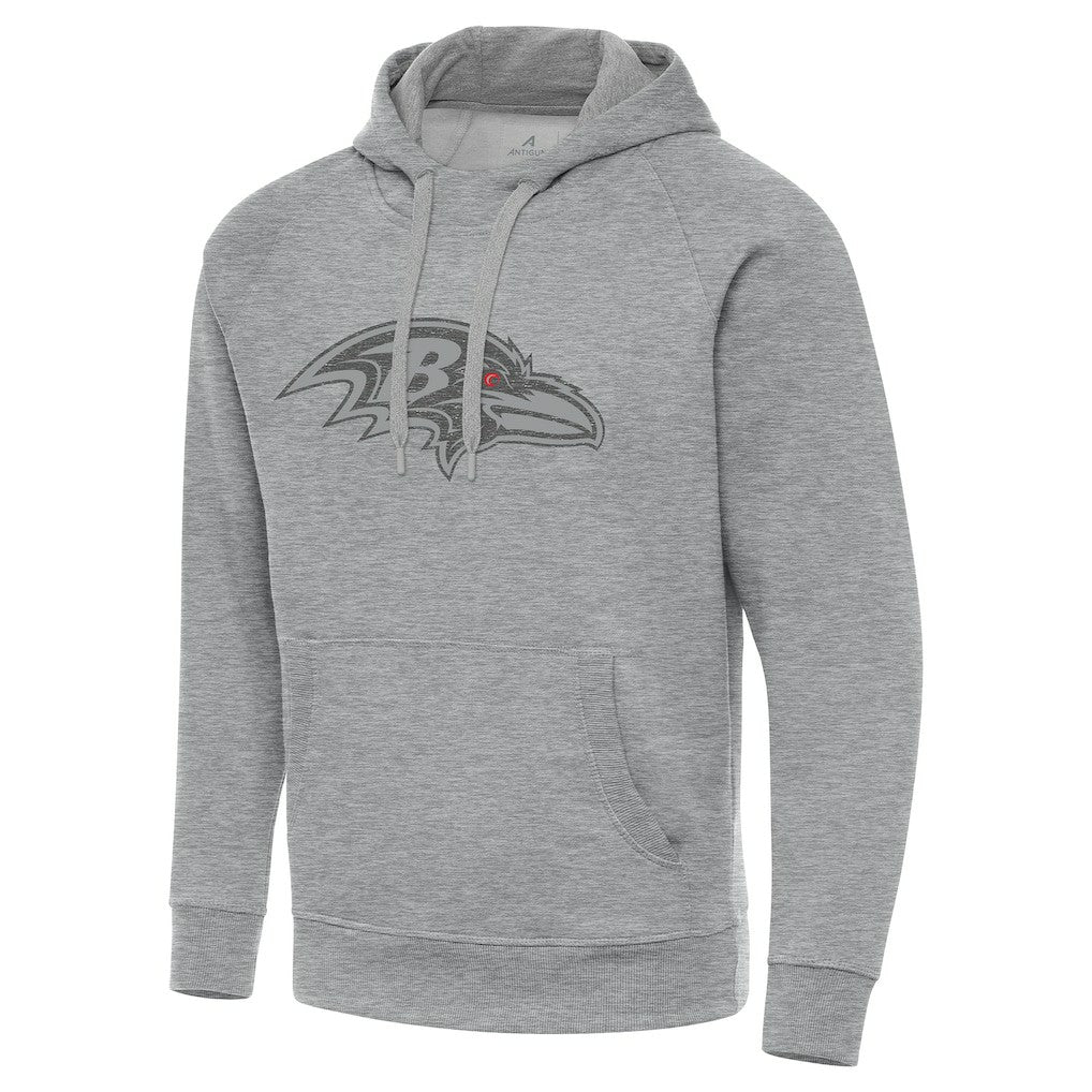Baltimore Ravens Antigua Victory Hoodie - Heather Gray for sale