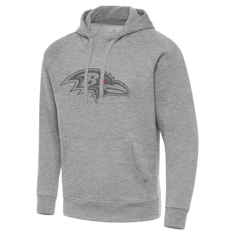 Baltimore Ravens Antigua Victory Hoodie - Heather Gray for sale