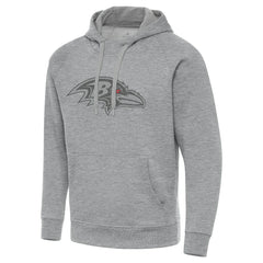 Baltimore Ravens Antigua Victory Hoodie - Heather Gray for sale