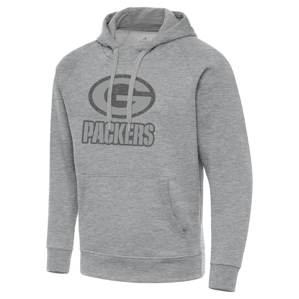 Green Bay Packers Antigua Victory Hoodie - Heather Gray for sale