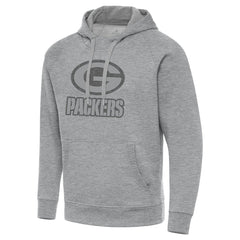 Green Bay Packers Antigua Victory Hoodie - Heather Gray for sale