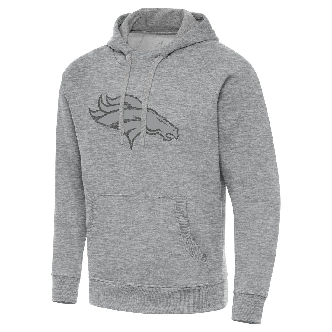 Denver Broncos Antigua Victory Hoodie - Heather Gray on sale