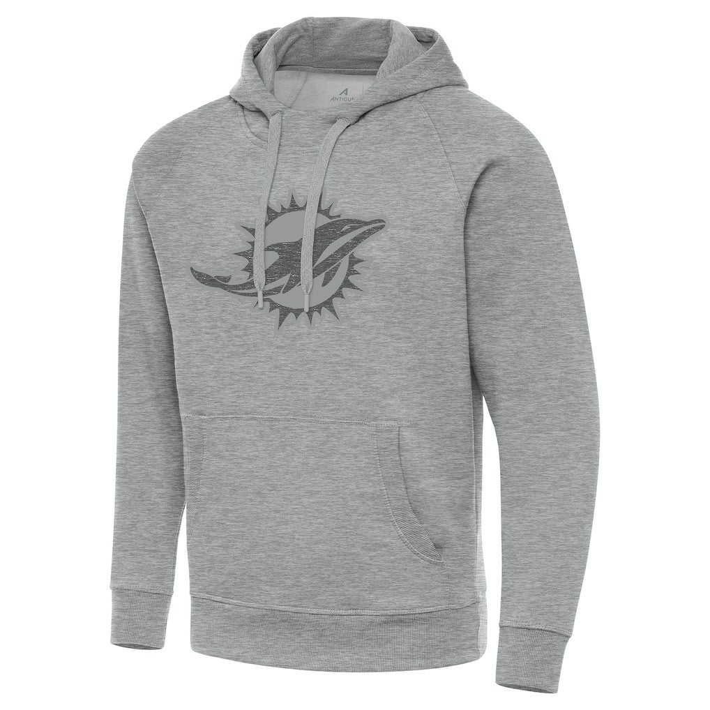 Miami Dolphins Antigua Victory Hoodie - Heather Gray for sale