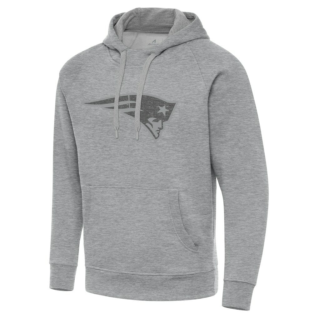 New England Patriots Antigua Victory Hoodie - Heather Gray on sale