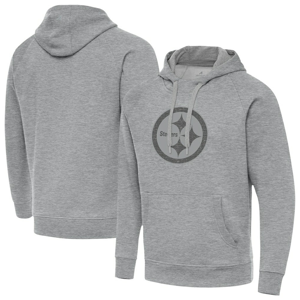 Pittsburgh Steelers Antigua Victory Hoodie - Heather Gray sale