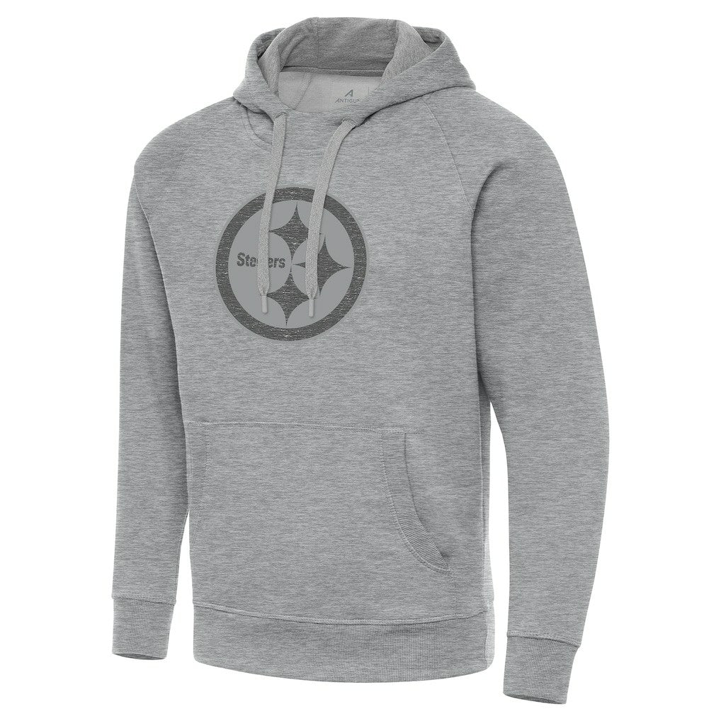 Pittsburgh Steelers Antigua Victory Hoodie - Heather Gray sale