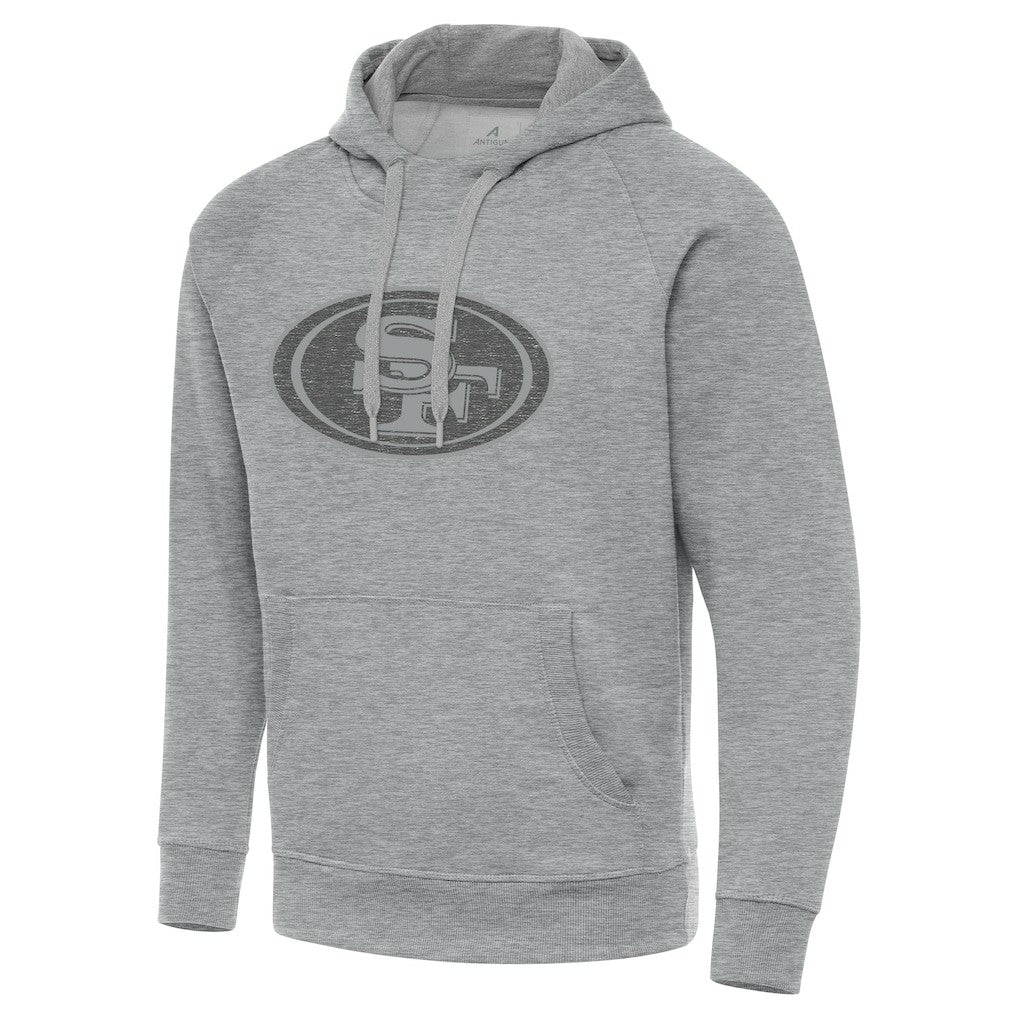 San Francisco 49ers Antigua Victory Hoodie - Heather Gray cheap
